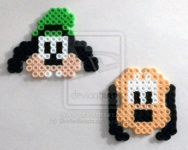 Walt Disney's Goofy and Pluto perler beads by SkellieBeads on ... Walt Disney's Goofy and Pluto perler beads by SkellieBeads on ...