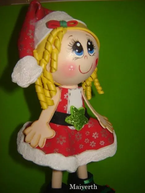 WAMBA: Muñecas Fofuchas Navideñas Navidad Artfoamicol Moldes y ... WAMBA: Muñecas Fofuchas Navideñas Navidad Artfoamicol Moldes y ...