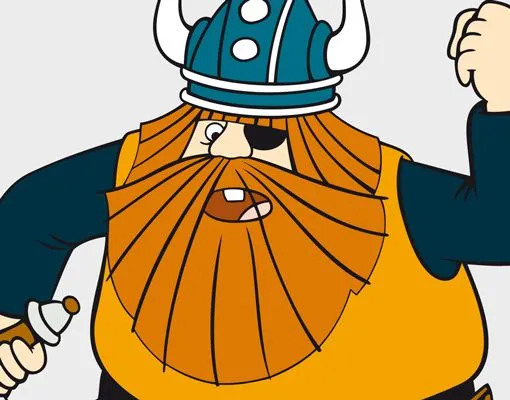 WandTattoo Wickie - Halvar Sticker Aufkleber Dekoration ...