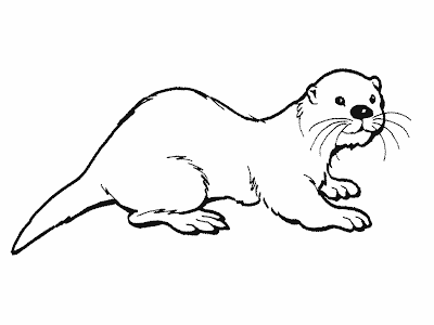 Dibujo de Nutria para colorear, animales para colorear, colorear ... Dibujo de Nutria para colorear, animales para colorear, colorear ...