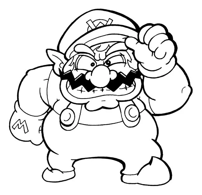 Imagenes de wario para colorear - Imagui