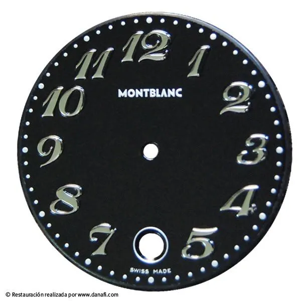 Watch repair and restoration: RESTAURAR ESFERA RELOJ MONTBLANC