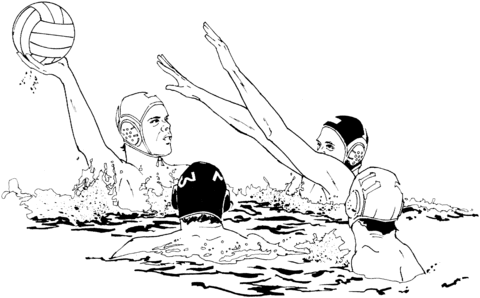WATER POLO Colouring Pages (page 3)