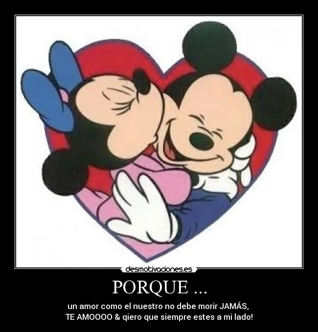Mickey Mouse y Minnie te quiero - Imagui