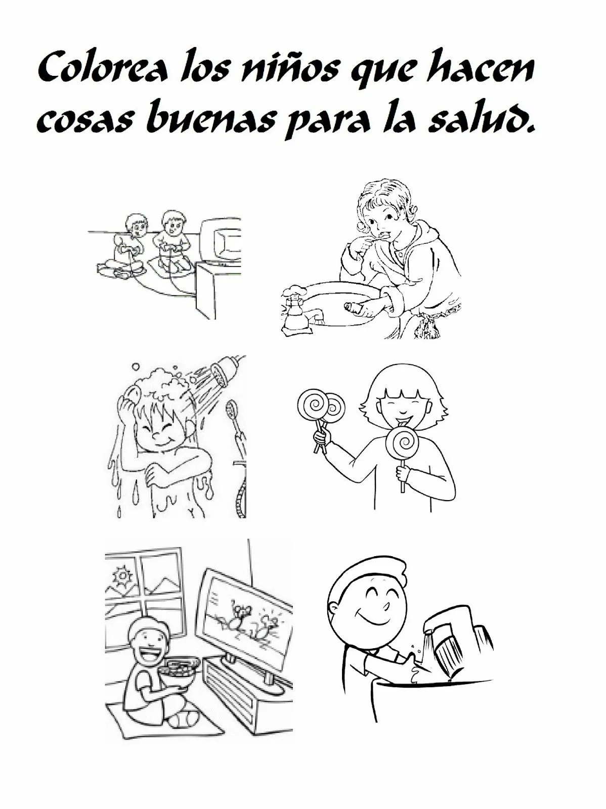 RECONOCER LOS HÁBITOS MÁS SALUDABLES. | WEB PEDAGÓGICA INFANTIL