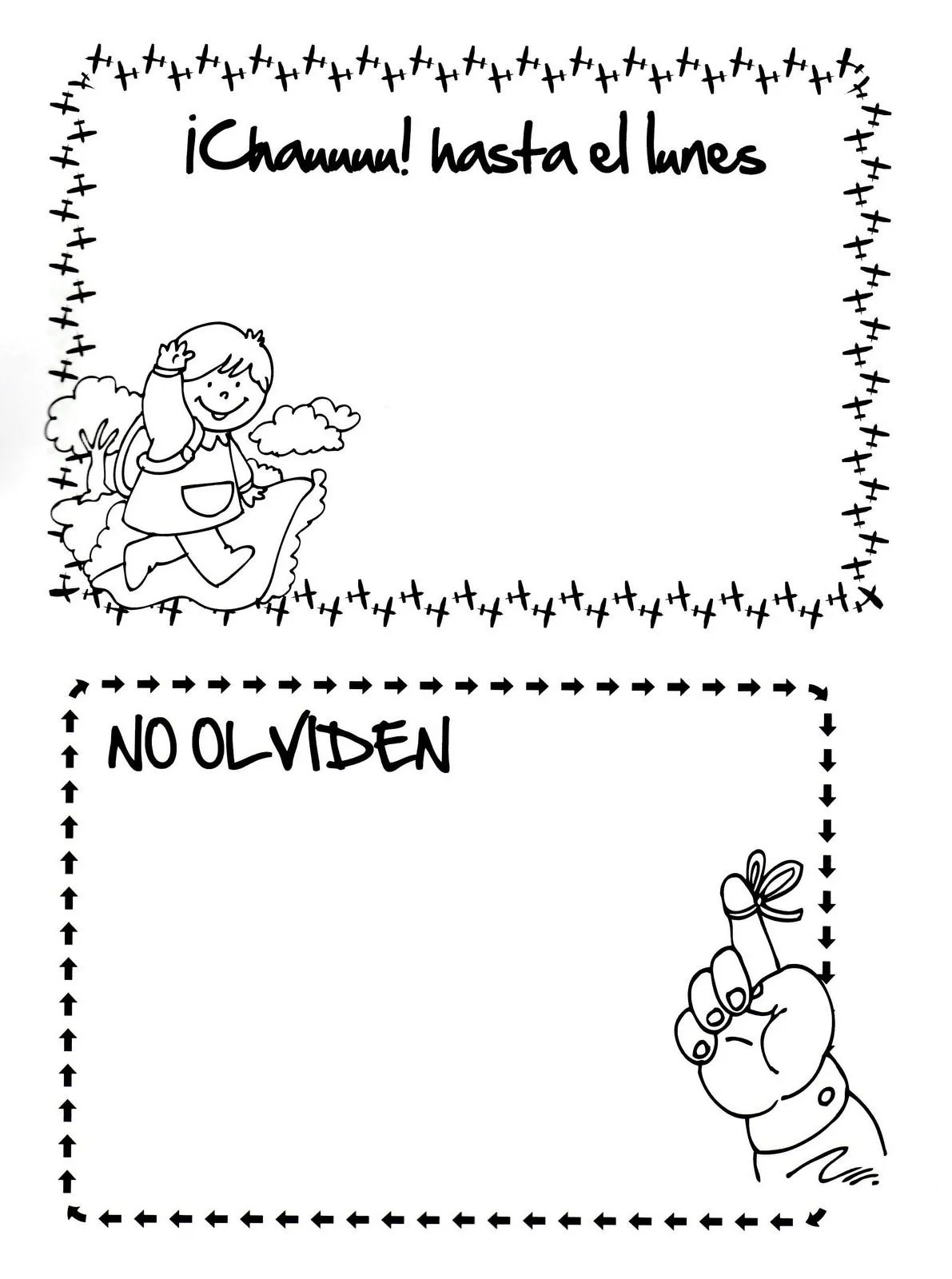SECRETOS: Bordes para notitas