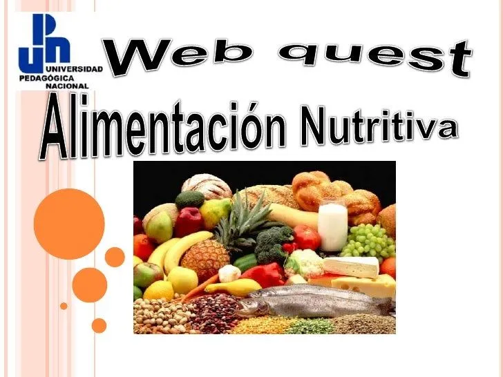 Webquest &amp;quot; Alimentación Nutritiva&amp;quot;