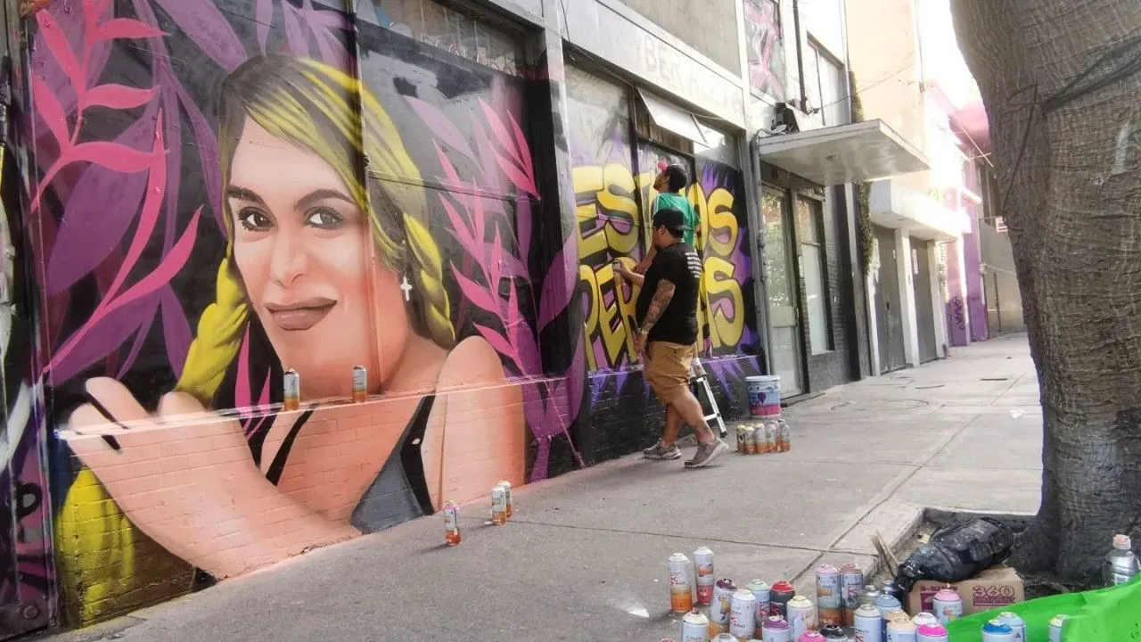 Wendy ya tiene mural en CDMX | Yucatán al Minuto