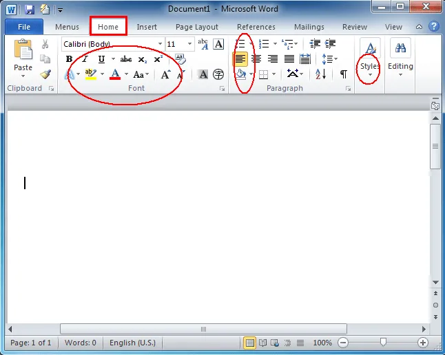 Where is the Format menu in Microsoft Word 2007, 2010 and 2013 Where is the Format menu in Microsoft Word 2007, 2010 and 2013