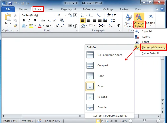 Where is the Paragraph Spacing in Word 2007, 2010 and 2013 Where is the Paragraph Spacing in Word 2007, 2010 and 2013