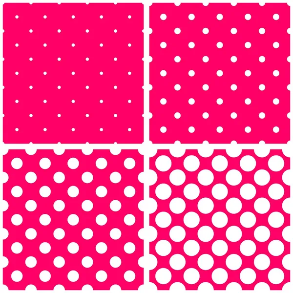 White polka dots on pink tile background vector illustration set ... White polka dots on pink tile background vector illustration set ...