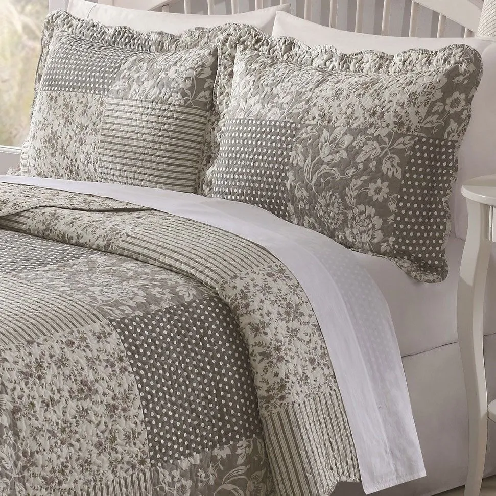 White,Patchwork Quilts &amp; Bedspreads | Overstock™ Shopping - The ...