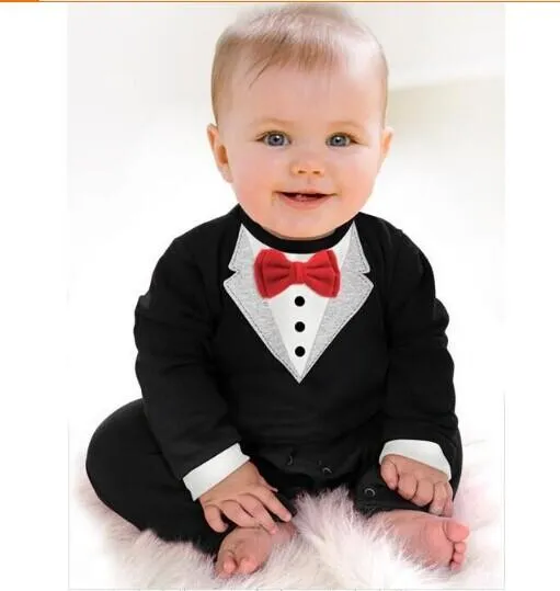 Wholesale 1pcs Bebé recién nacido Traje Formal Tuxedo Pants ...