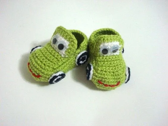Wholesale 30pairs/lot Baby crochet shoes baby boys cars booties ...