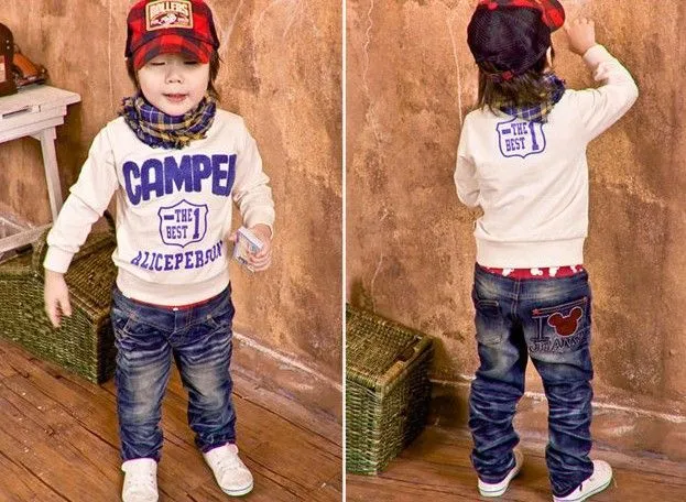 Wholesale Children boy cute cartoon images jeans, 5pcs/lot ...