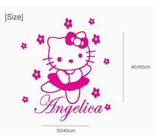 Wholesale HELLO KITTY Con Flores Nombre hadas Personalized Cartoon ... Wholesale HELLO KITTY Con Flores Nombre hadas Personalized Cartoon ...