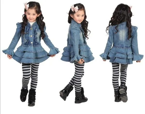 Wholesale Las niñas Bebé Vestido de Mezclilla Nuevos Niños de ...
