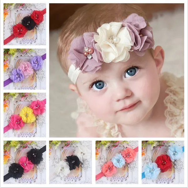 Wholesale Niños de Cabello Flores de Abalorios Diademas de Crochet ... Wholesale Niños de Cabello Flores de Abalorios Diademas de Crochet ...