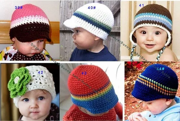 Wholesale Varios niños hechos a mano bebé gorritas tejidas del ... Wholesale Varios niños hechos a mano bebé gorritas tejidas del ...