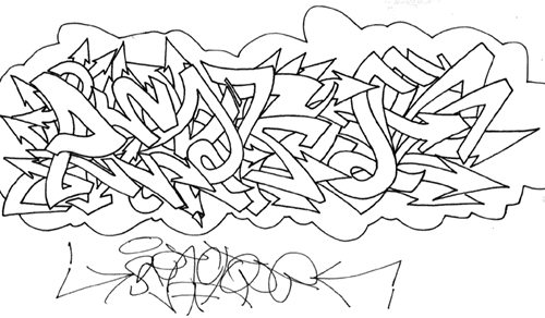 Grafiti New Most: 4 Graffiti Alphabet Wildstyle Sketches Grafiti New Most: 4 Graffiti Alphabet Wildstyle Sketches