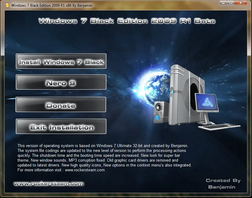 Windows 7 Black Edition 2009