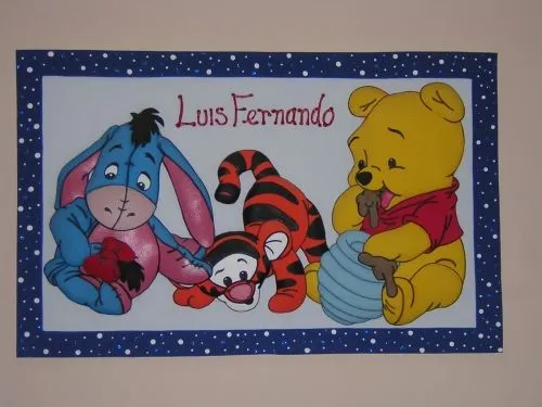 En foami moldes de burro Winnie Pooh - Imagui