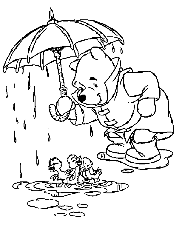Winnie Pooh para colorear