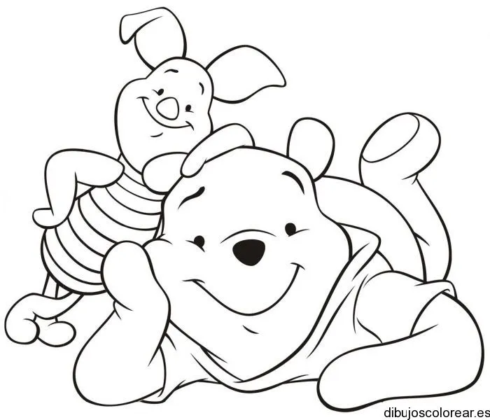 De Winnie Pooh de amor para colorear - Imagui