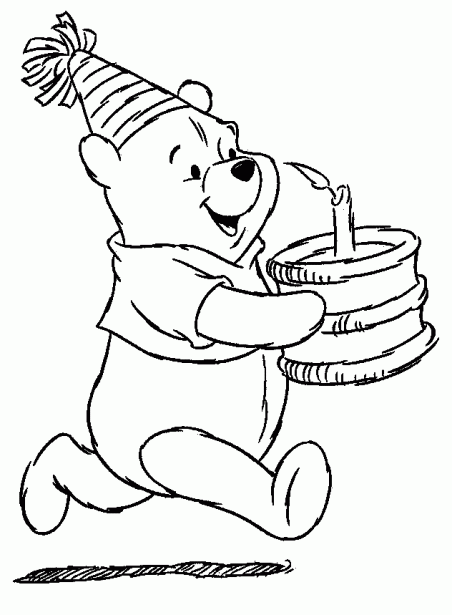 Winnie Pooh feliz cumpleaños para colorear - Imagui Winnie Pooh feliz cumpleaños para colorear - Imagui