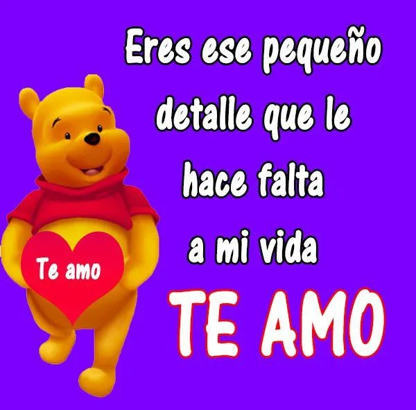 Winnie Pooh: Imágenes, tarjetas, frases dulces y mensajes de amor ... Winnie Pooh: Imágenes, tarjetas, frases dulces y mensajes de amor ...