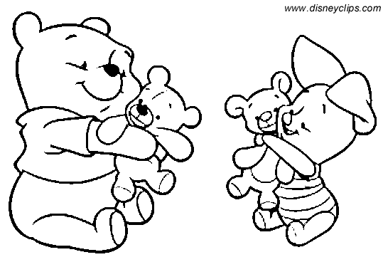 Winnie The Pooh Coloring Pages Baby - Gallery