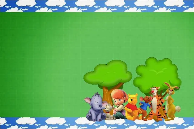 Winnie the Pooh: Invitaciones para Imprimir Gratis. | Oh My Bebé! Winnie the Pooh: Invitaciones para Imprimir Gratis. | Oh My Bebé!