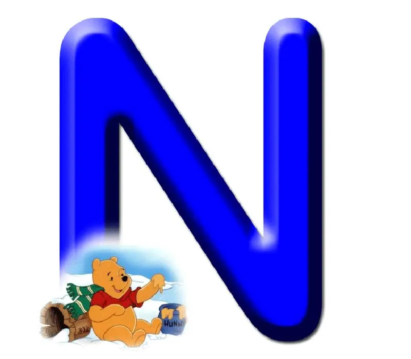 ... :WINNIE THE POOH LETRA N CON WINNIE EN LA NIEVE : COSAS PARA NIÑOS ... :WINNIE THE POOH LETRA N CON WINNIE EN LA NIEVE : COSAS PARA NIÑOS