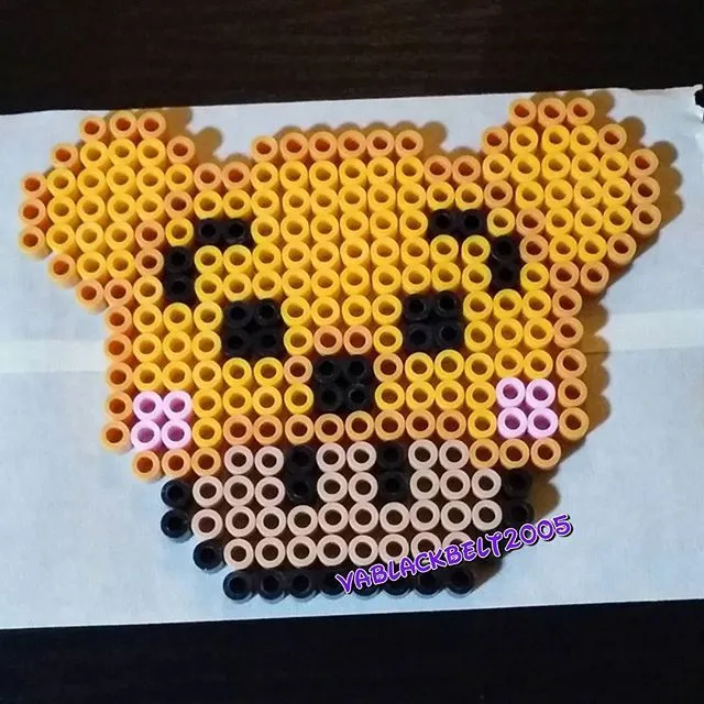 Winnie the Pooh mushroom perler beads by vablackbelt | アイロン ...