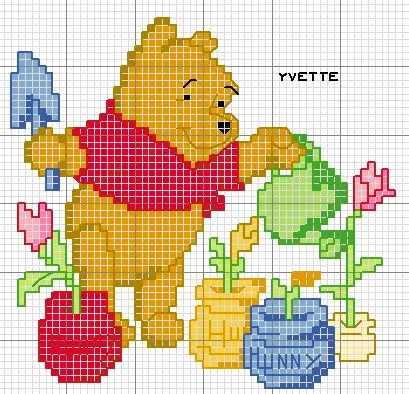 Winnie Pooh en punto de cruz - 4 fotos e imágenes gratis - Imagui