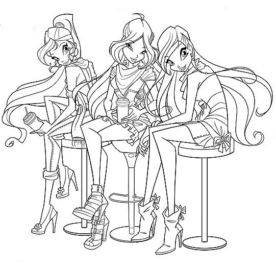 Winx Club All: Nuevas imagenes Winx Club estilo cafe en la 5º ...