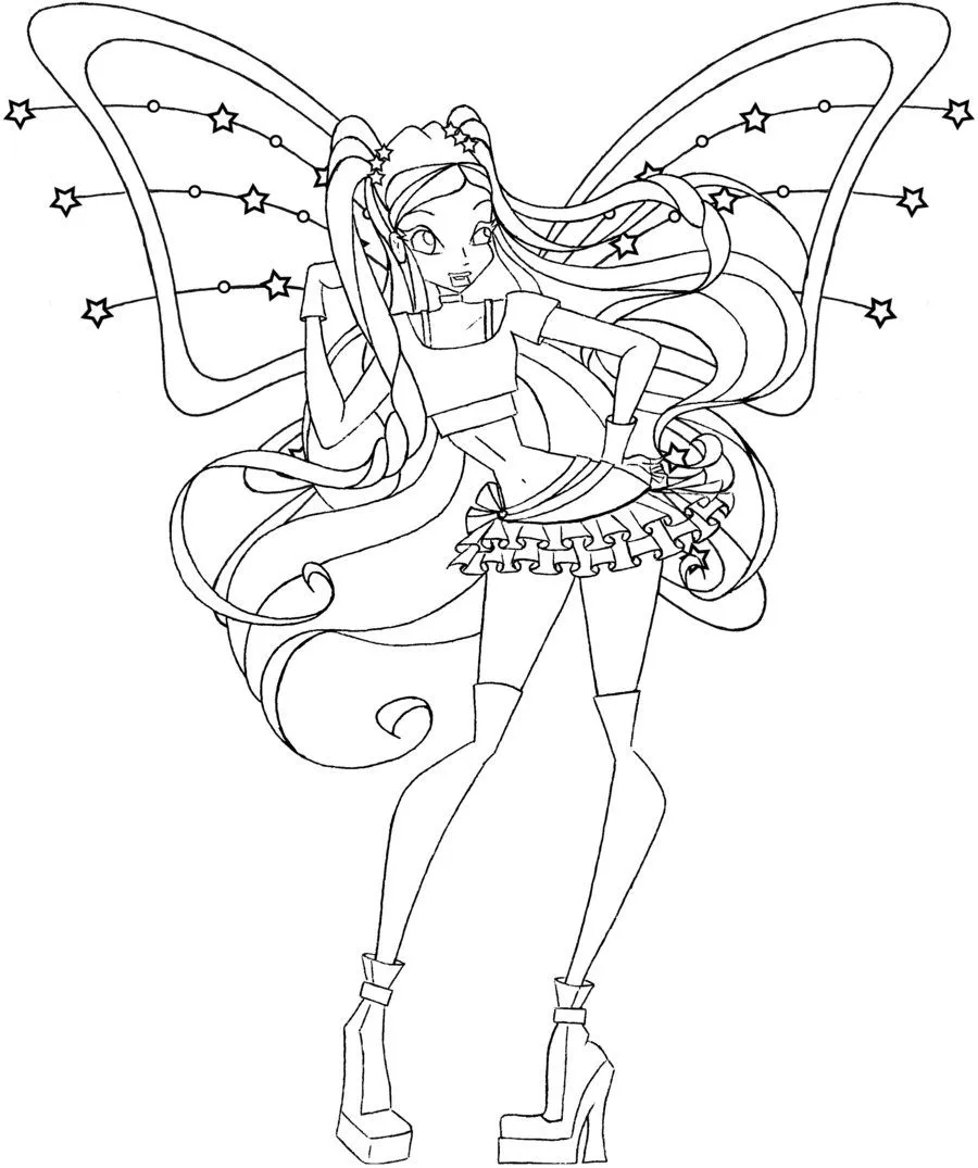WINX CLUB IMAGENES PARA COLOREAR