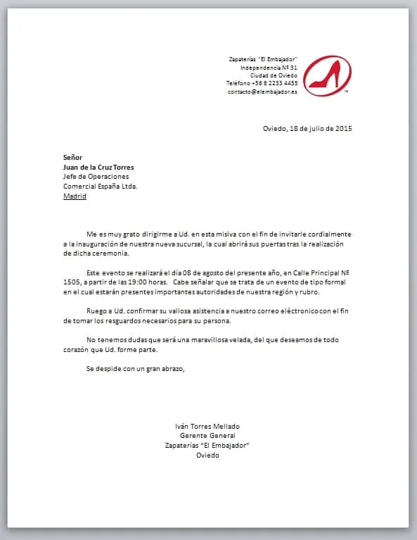 Word: descarga formato para carta de invitación - Oficientes Word: descarga formato para carta de invitación - Oficientes