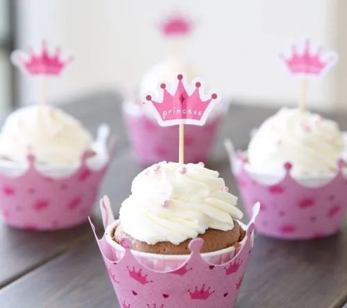 Wraps para Cupcake Princesa | mundobabyshower
