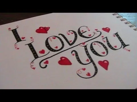 write cursive fancy letters - how to write I love you - YouTube write cursive fancy letters - how to write I love you - YouTube