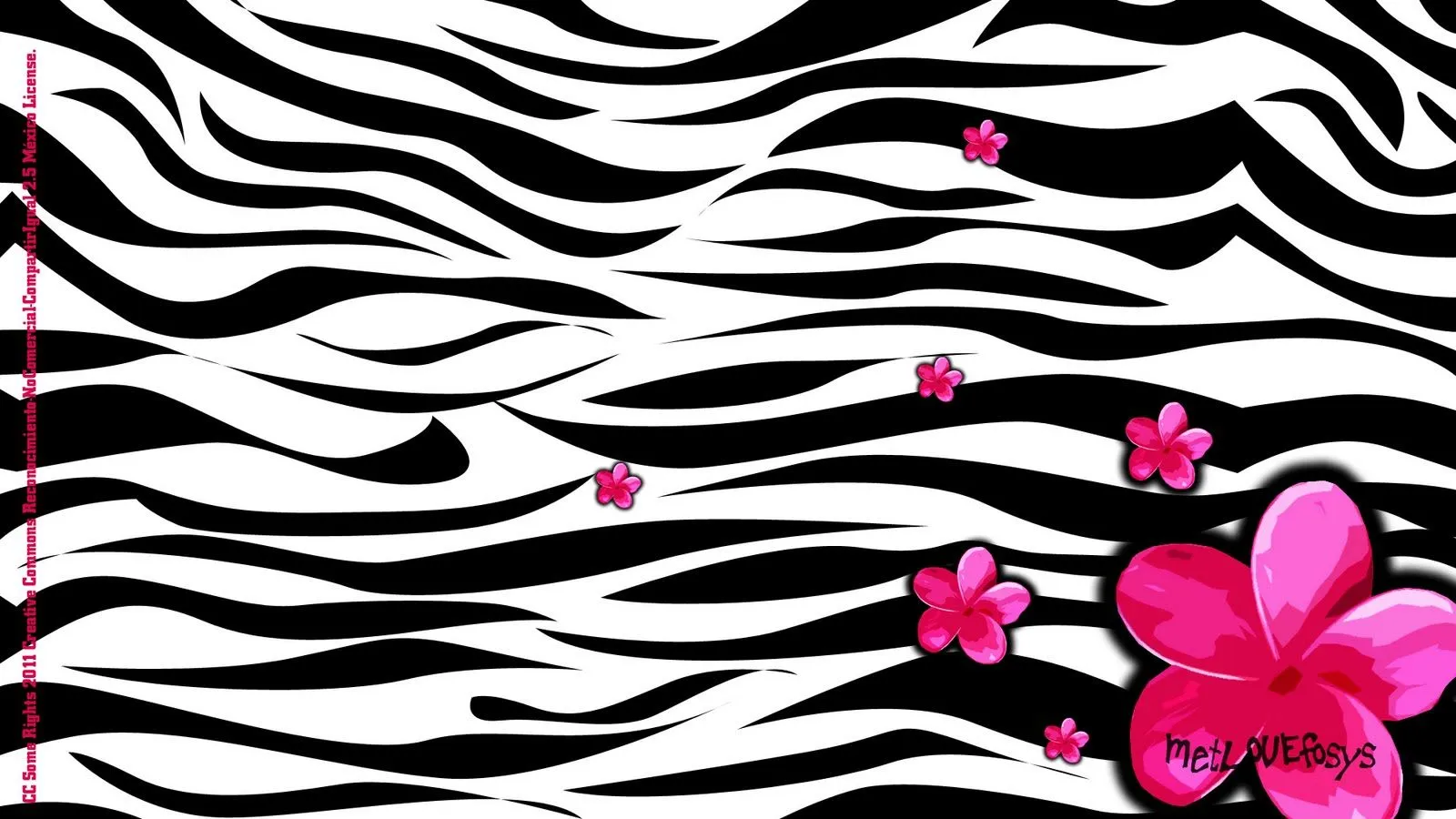 wallpaper cebra y flor