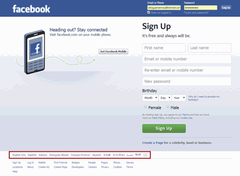 www.facebook.com - ¡Bienvenido a Facebook en Español! www.facebook.com - ¡Bienvenido a Facebook en Español!