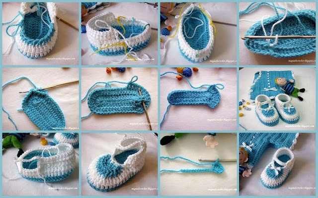 www.fazer crochet.com | veja que lindo sapatinho de bebe passo a ...