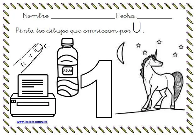 www.lectoescritura.es. Ficha colorear dibujos que empiezan por la ... www.lectoescritura.es. Ficha colorear dibujos que empiezan por la ...