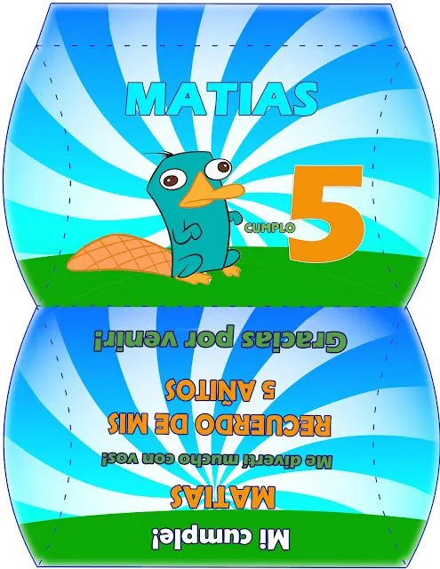 www.todoimprimibles.com: Kit Imprimible Perry el Ornitorrinco