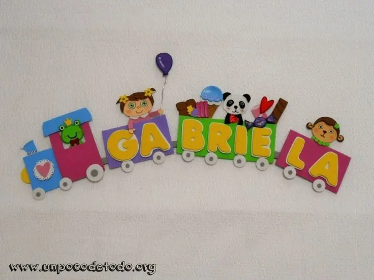 www.unpocodetodo.org - Cartel de Gabriela - Carteles - Goma eva ...