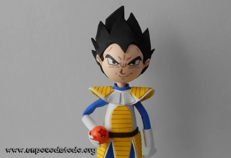 www.unpocodetodo.org - Fofucho de Vegeta - Fofuchas - Goma eva ...