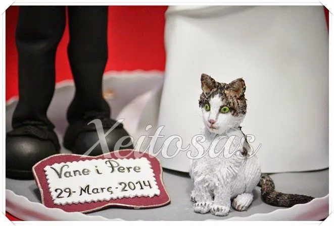 Xeitosas : Fofuchas novios con gato en goma eva Xeitosas : Fofuchas novios con gato en goma eva