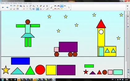 Xogando coas Matemáticas: Formas y colores en inglés