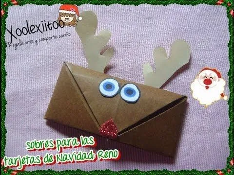 xoOlexiitOo ☃DIY: Sobres para Cartas o Tarjetas de Navidad: Reno ... xoOlexiitOo ☃DIY: Sobres para Cartas o Tarjetas de Navidad: Reno ...